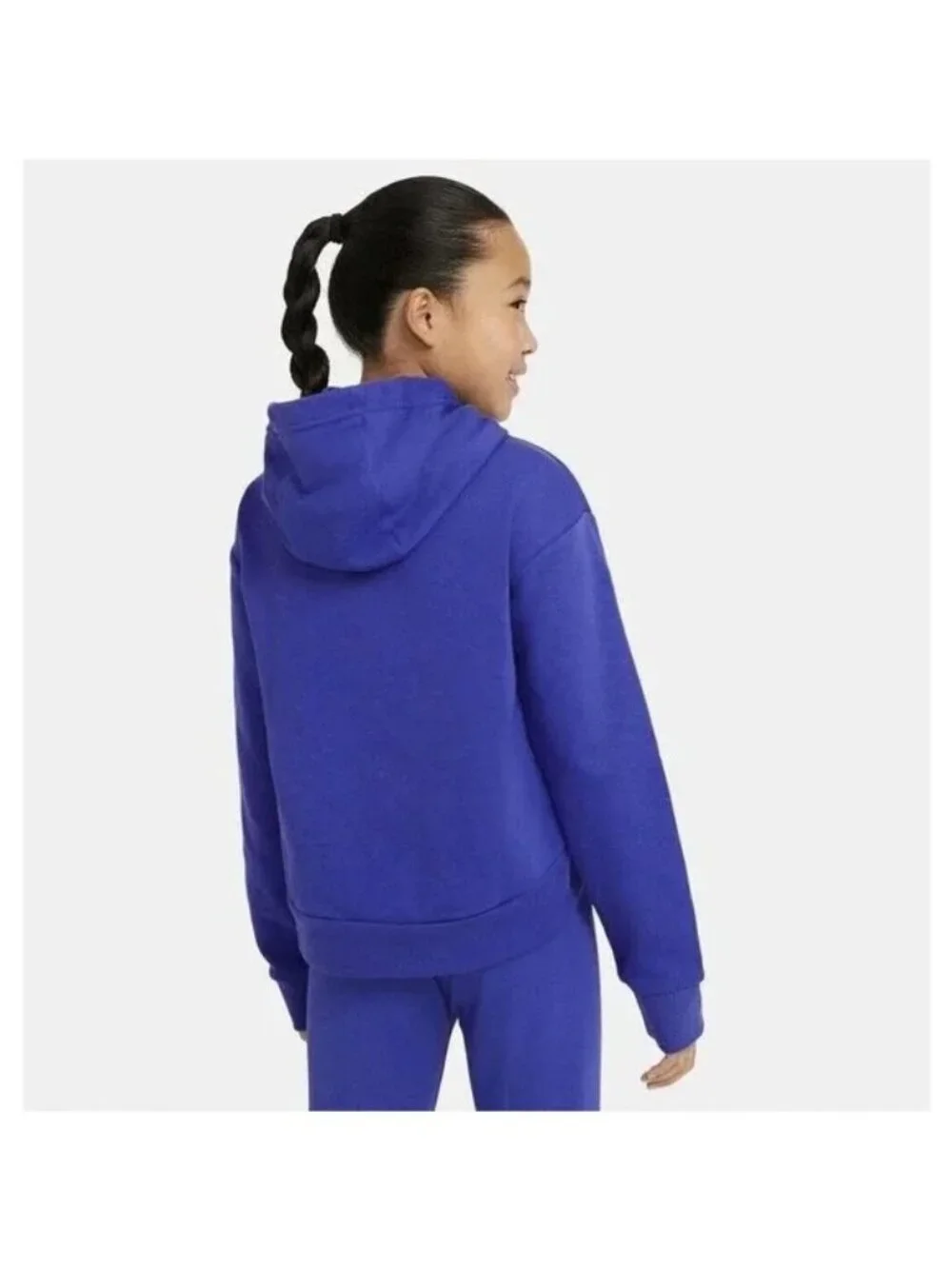 NIKE Big Girls Sportswear Club Hoodie Hooded Top Shirt Plus Size L(+) Purple
